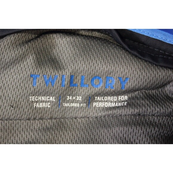 Twillory Pants Mens Blue Performance Tailored Fit Stretch Tag Sz 34X32 (34X30) - Picture 9 of 9